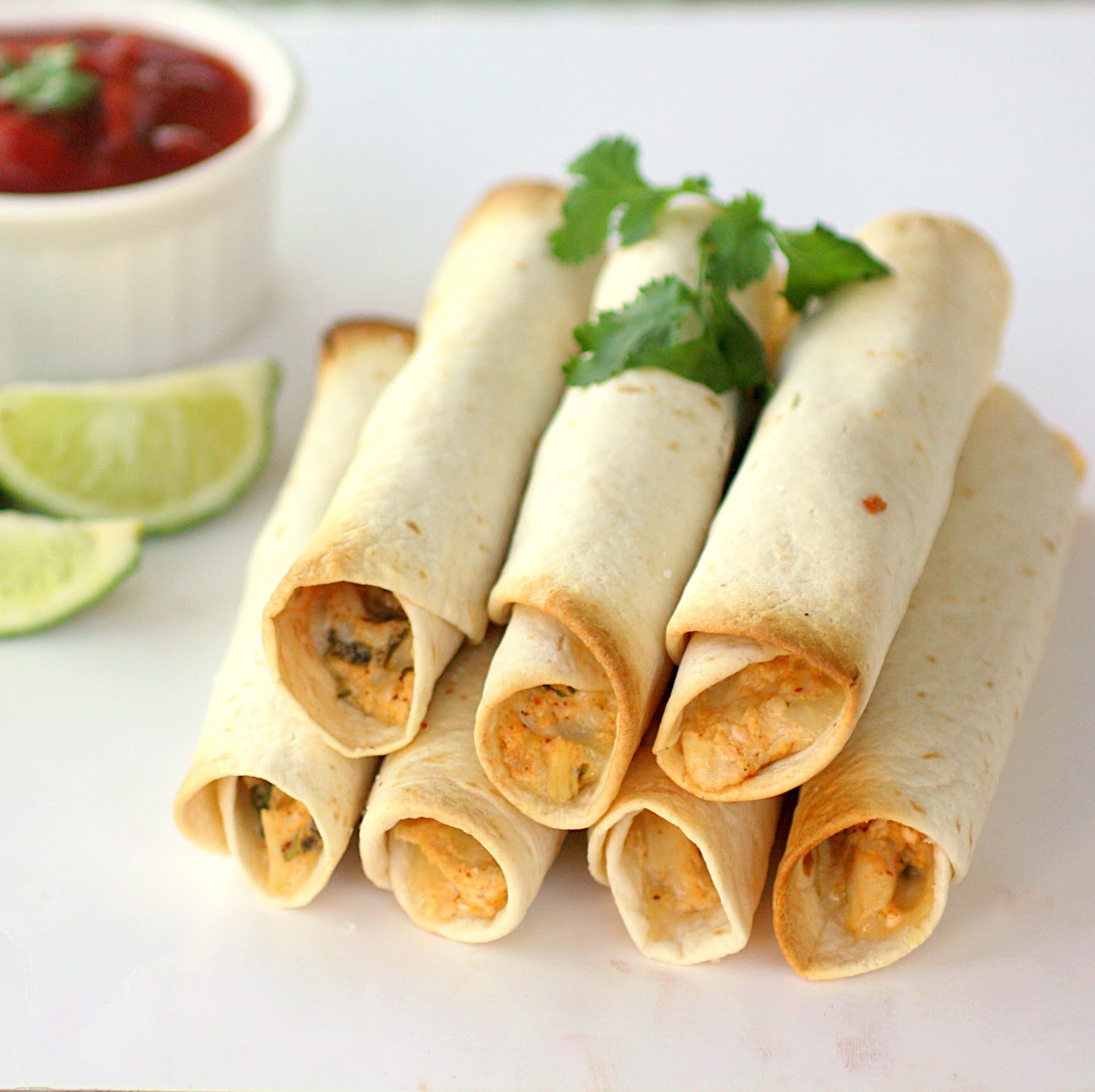 Baked Chicken Taquitos