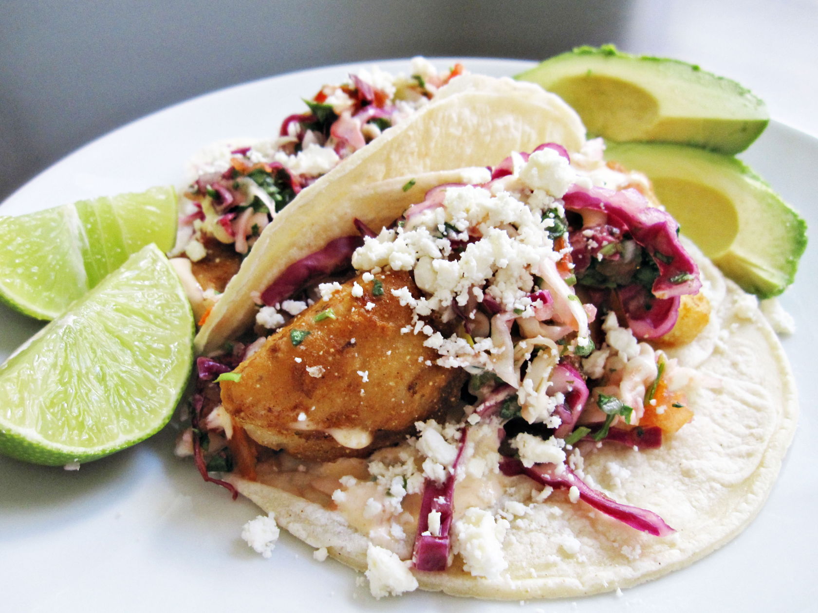 Grilled Fish Tacos with Cabbage Slaw