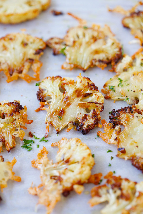 parmesan roasted cauliflower