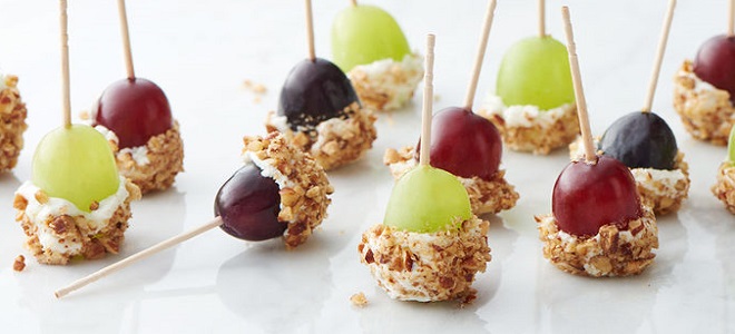 Caramel apple grapes with vanilla