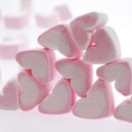 Homemade heart marshmallows